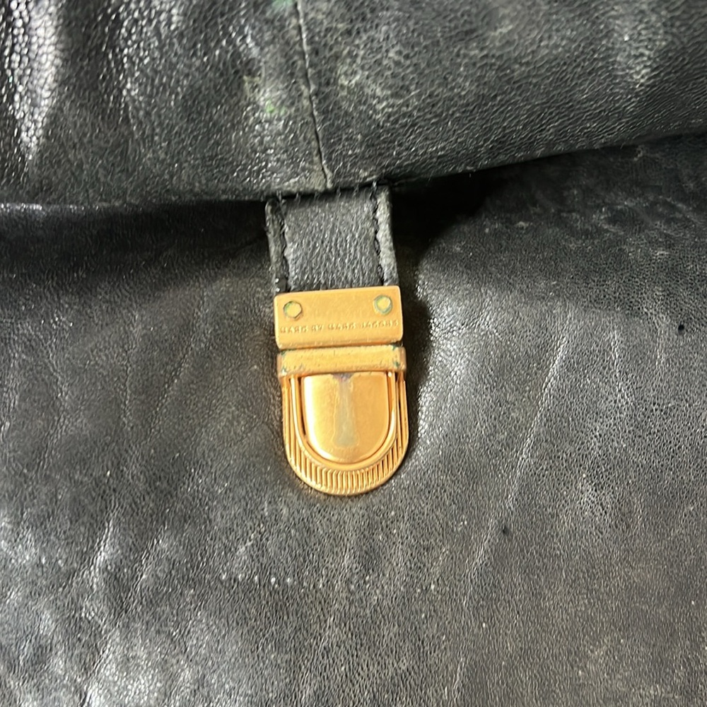 Marc by Marc Jacobs Tri-Colored Leather Satchel Bag - Picture 2 of 5